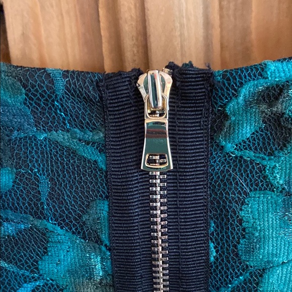 Ann Taylor Blue and Black Peplum Blouse - Picture 11 of 14